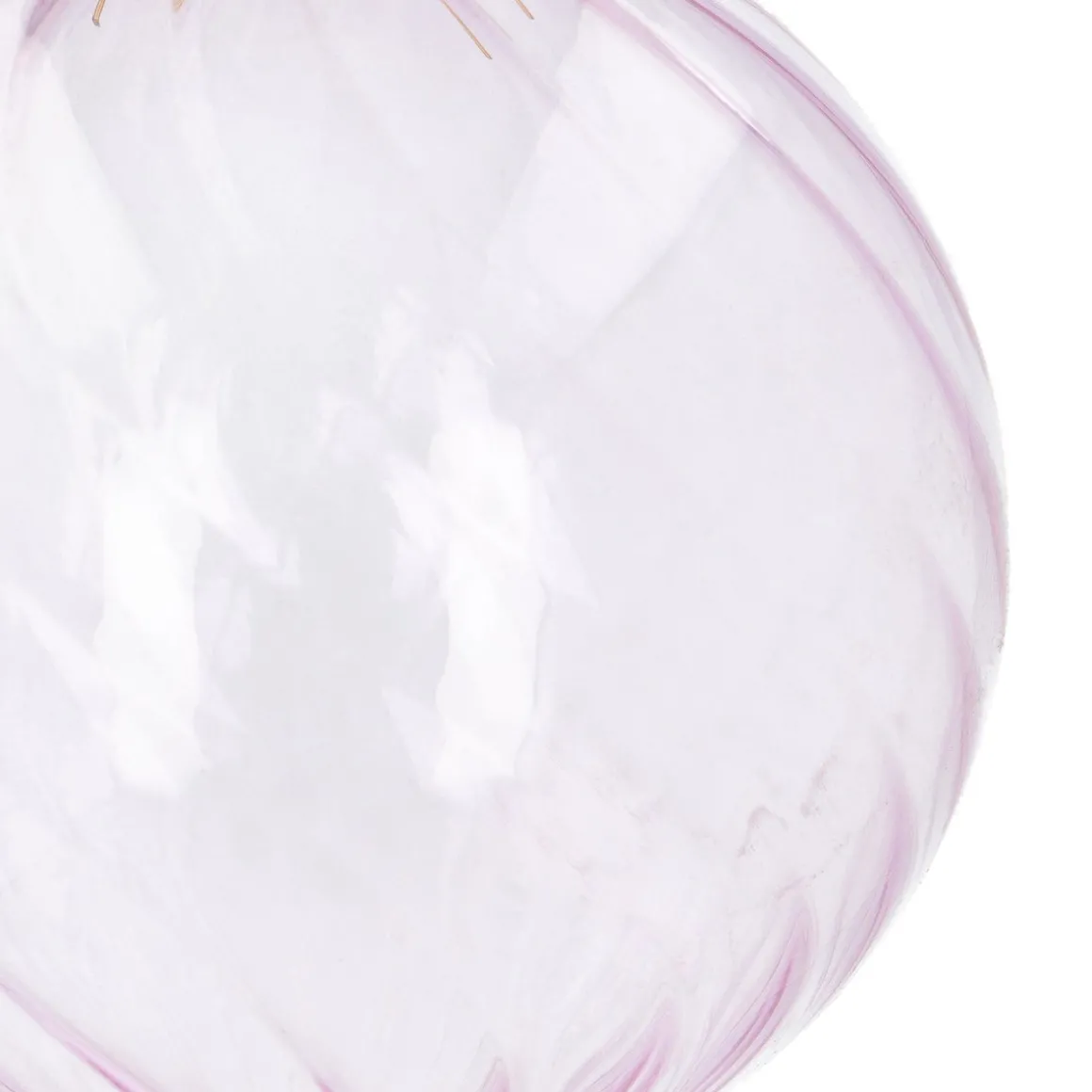 Lavendelfarbene Weihnachtskugel Mit Romantischen Swirls