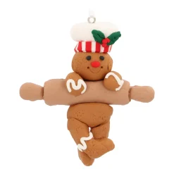 Lebkuchen Weihnachtsanhänger Mit Teigrolle