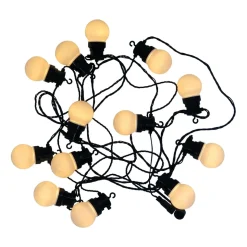 LED Lichterkette Außen Mit Timer, Warm-weiß, 10 LEDs, 4,5 M