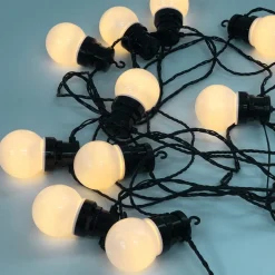 LED Lichterkette Außen Mit Timer, Warm-weiß, 10 LEDs, 4,5 M