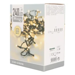 LED Lichterkette Extra Warmweiß, Innen & Außen, 240 LEDs
