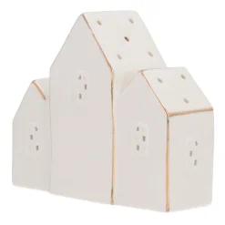 LED Lichthaus-Reihe, Weiß, Porzellan, 16 Cm