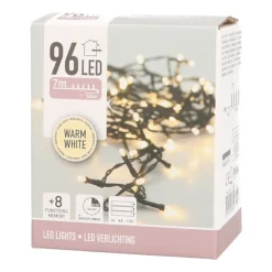LED-Lichterkette Für Draußen Mit Batterie Warm-weiß, 96 Birnen