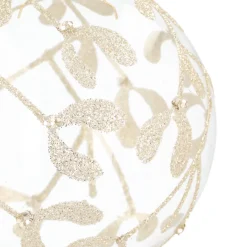 Luftige Transparente Weihnachtskugel Mit Handbemaltem Motiv