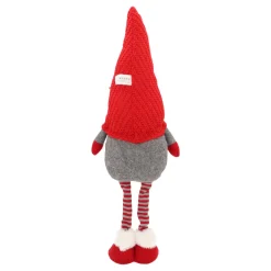 Lustiger Weihnachtsgnom Mit Roter Strickmütze