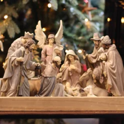 Luxuriöses Krippenfiguren Set 11-teilig, Polyresin, 20 Cm