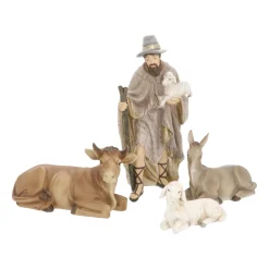 Luxuriöses Krippenfiguren Set 11-teilig, Polyresin, 20 Cm