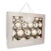 Luxuriöses Leicht Goldenes Weihnachtskugel-Set 44 Stück In Praktischer Box
