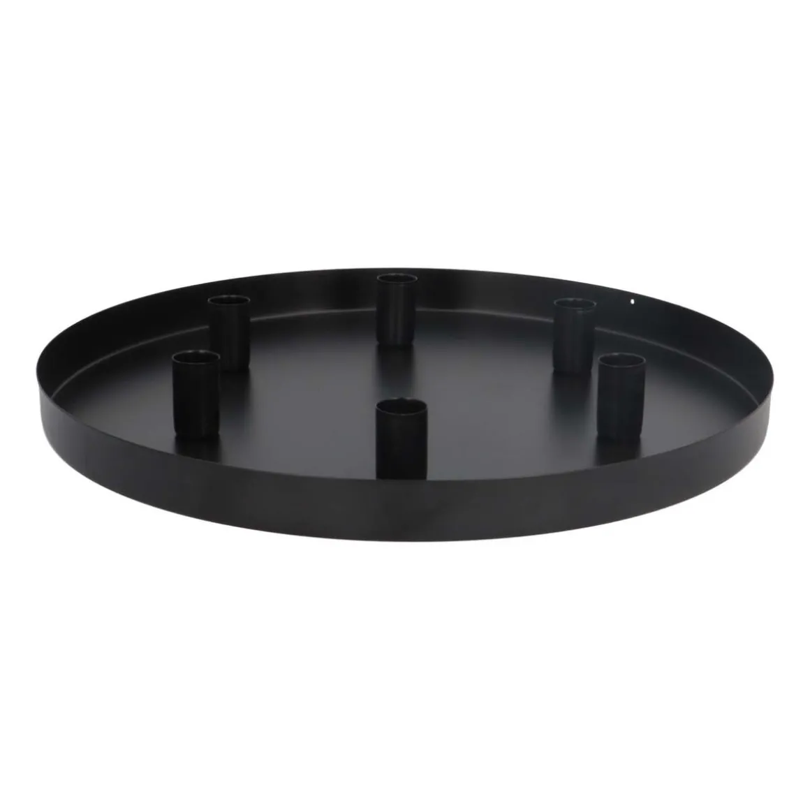 Magnet Adventskranz, Schwarz, Metall, 40 Cm