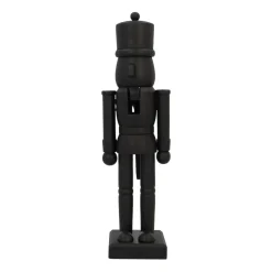 Mattschwarzer Holz-Nussknacker