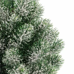 Mini Weihnachtsbaum Mit Schnee & Weidenkorb, 30 Cm