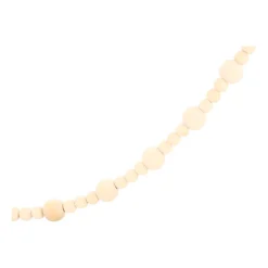 Minimalistische Holzgirlande, Natur, 160 Cm