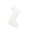Nikolausstrumpf Weiß, Stoff, 45 Cm