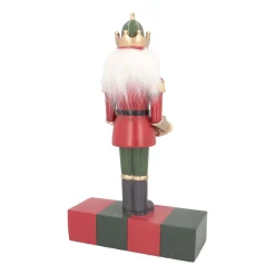 Nussknacker Adventskalender Mit LED-Beleuchtung, Polyresin, 35 Cm