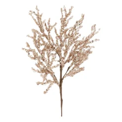 Paillettenzweig, Hellgold, Kunststoff, 43 Cm