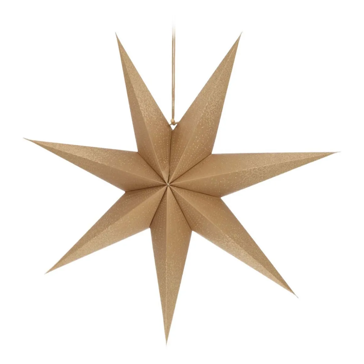 Papierstern, Gold, Mit Glitzer & Lochmuster, 60 Cm