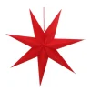 Papierstern Samt Rot, Perforiert, 60 Cm