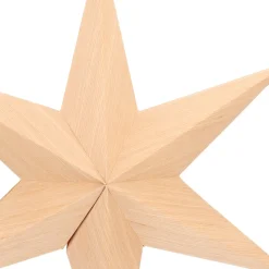 Papier-Weihnachtsstern Mit Holzoptik Und Schnur
