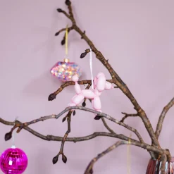 Pinker Designer-Weihnachtsaufhänger 