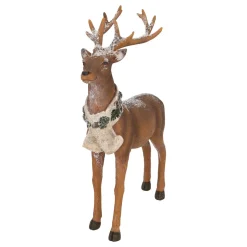 Polyresin-Hirschfigur Mit Schal