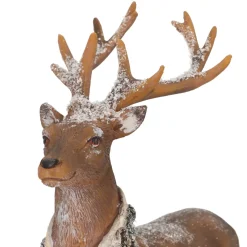 Polyresin-Hirschfigur Mit Schal