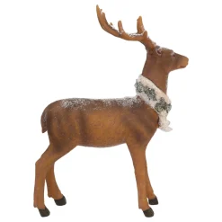 Polyresin-Hirschfigur Mit Schal