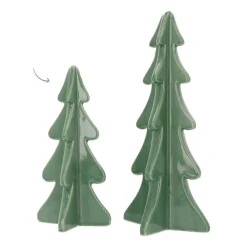 Porzellan-Tannenbaum Im 3D-Format, Cottage Green, 21 Cm