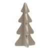 Porzellan-Tannenbaum Im 3D-Format, Taupe, 21 Cm
