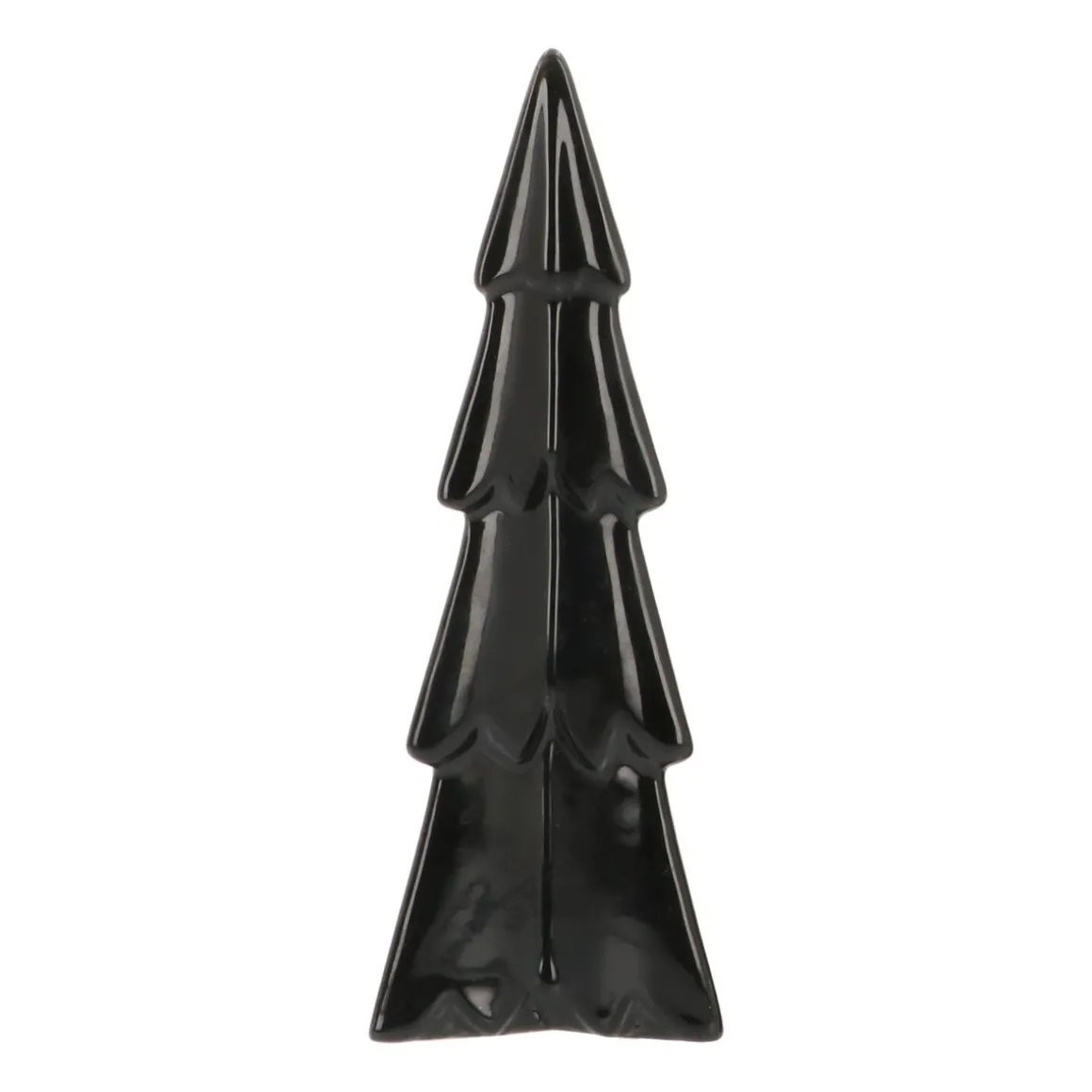 Porzellan-Tannenbaum Im 3D-Format, Schwarz, 22 Cm