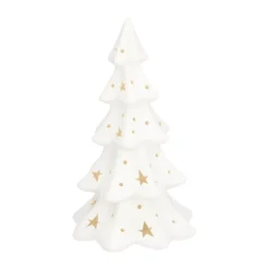 Porzellan-Tannenbaum Mit LED-Licht Weiß, 22 Cm