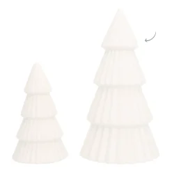 Porzellan-Tannenbaum Mit LED-Beleuchtung, Weiß, 20 Cm