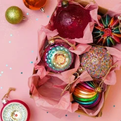 Reflexkugel, Bunt, Glas, 8 Cm