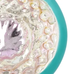 Reflexkugel, Petrol, Glas, 8 Cm