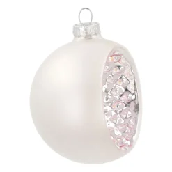 Reflexkugel, Silber, Glas, 8 Cm