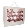 Romantisches Hellrosa Weihnachtskugel-Set 44 Stück In Praktischer Box