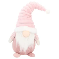 Rosa Gnom Mit Beleuchteter Mütze Und Fröhlichem Outfit