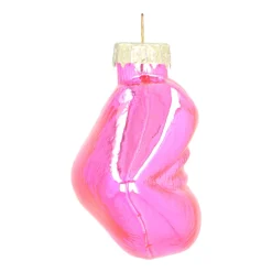 Rosa Mundförmiger Glasanhänger