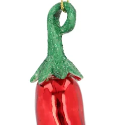 Rote Paprikaschote Als Weihnachtsanhänger Für Feinschmecker