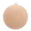 Samt-Weihnachtskugel In Beige - Unzerbrechlich