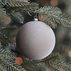 Samt-Weihnachtskugel In "Cotton Green"- Unzerbrechlich