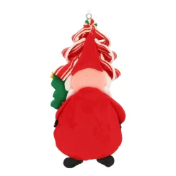 Santa Claus Anhänger Mit Hipper Frisur Und Weihnachtsbaum