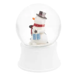 Schneekugel Schneeman Mit Baum, Mit Spieluhr, Ø 10 Cm