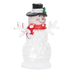 Schneemann Mit Bunter LED-Beleuchtung