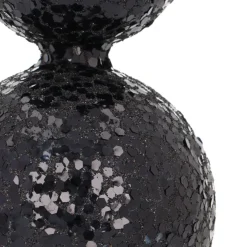 Schwarze Weihnachtsbaumspitze Aus Glas