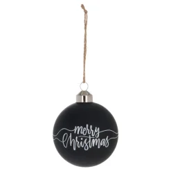 Schwarze Weihnachtskugel Mit 