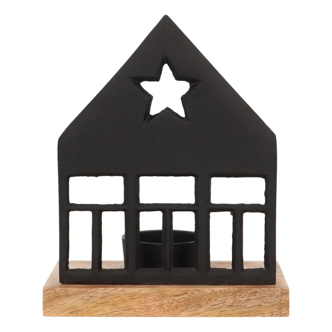 Schwarzes Haus Für Gemütliche Teelichter