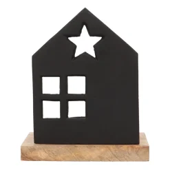 Schwarzes Haus Für Warme Teelichter