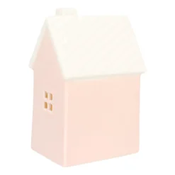 Süßes Rosa Weihnachtshaus Aus Porzellan