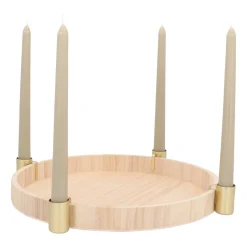 Set Aus 4 Goldenen Kerzenhaltern Für Tabletts