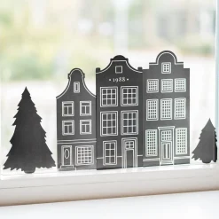 Statische Fenstersticker Schwarz (auf Bogen)